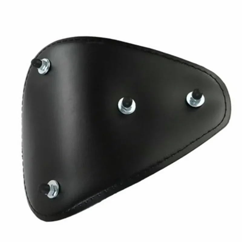 Asiento de una plaza de cuero marron con llamas para moto Harley XL 5