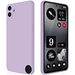 GiiYoon Case Compatible with Nothing CMF Phone 1, Silky-Soft Touch Full-Body Protective Phone Silicone Case, Shockproof Cover with Microfiber Lining, Purple