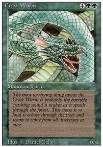 Magic: the Gathering - Craw Wurm - Revised Edition