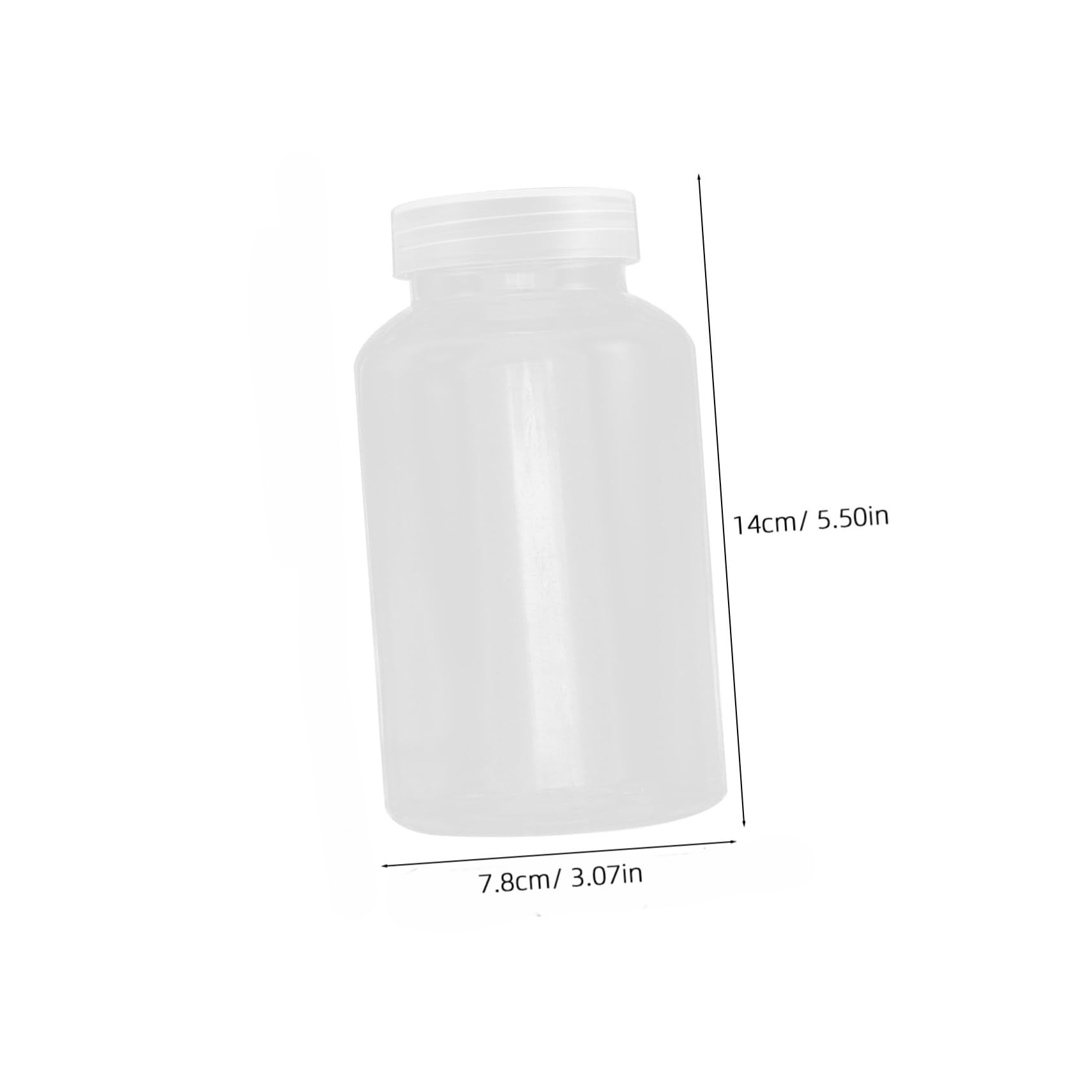 Healifty 6pcs Plastic Dispensing Bottles Bottles Pump Lids 500ml Storage for Dry Items
