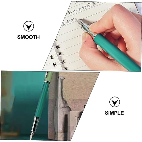 Pluma de caligrafía EF verde: pack de 2 piezas de material escolar para caligrafía limpia 7