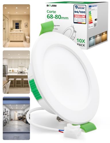 Bojim Focos LED Interior Techo Downlight Empotrable 68mm - 80mm Corte