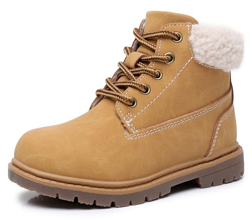 Apakowa Toddler & Little Kid Boys Girls Boots Fall Early Winter Work Boots with Side Zipper (Toddler/Little Kid)