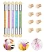 Ranvi Double-Headed Sponge Brush Nail Polish Rendering Gradient Tool Nail Art Brush Accessories 5 Packs