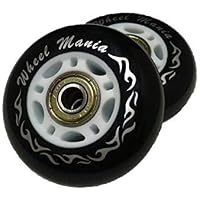 Wheel Mania High-Durability Custom Wheels Set of 2 for Casterboard with Warranty High Hardness D40 (A95) 68mm 76mm Tires Univ