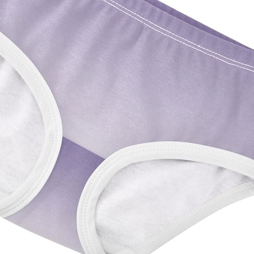 Joisal Cotton Toddlers Underwear Floral Violet Snow White Gradient Panties Little Girl Bright Briefs Underpants 2t4