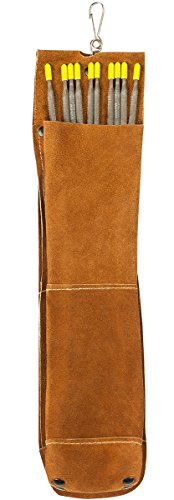 Steiner 92190 Rod Bag Holder, Weld-Rite Premium Split Cowhide, Brown, 3-1/2" x 14"