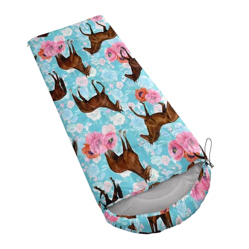 Image of QOOMO Axolotl Cute Camping Sleeping Bags,3 Season Warm & Cool Weather,Lightweight,Waterproof Sleeping Bags for Adults & Kids,Traveling,and Outdoors