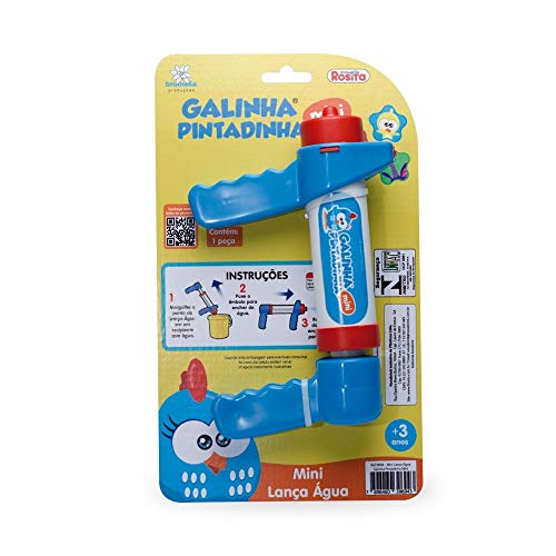 Mini Lança Agua Galinha Pintadinha Rosita Azul/Vermelho/ Branco