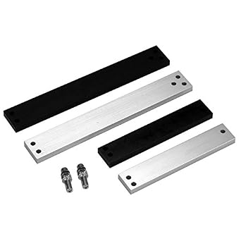 Securitron ASB-82BKM Alum Frame Spacer Bracket for Model 82, Black, Metric