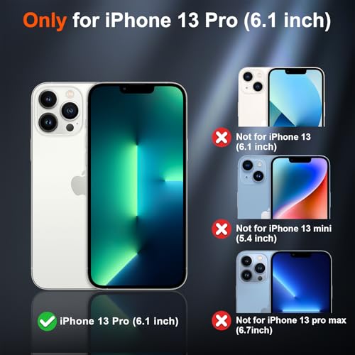 Image of SUPFINE Magnetic for iPhone 13 Pro Case (Compatible with MagSafe) (Military Grade Drop Protection) Slim Translucent Matte Shockproof with Anti-Fingerprint Phone Case,Brown