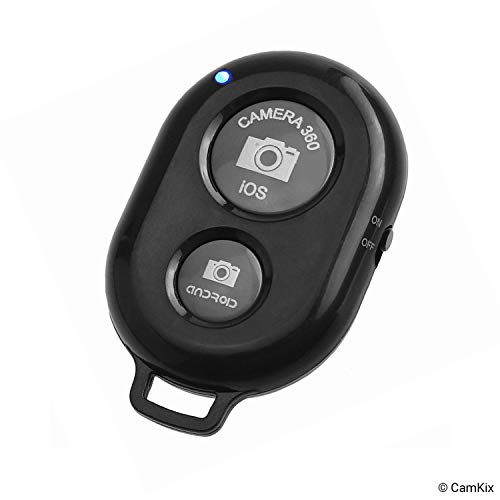 Camkix Camera Shutter Remote Control With Bluetooth Wireless Technology - Black - Lanyard With Detachable Ring Mount - Capture Pictures/Video Wirelessly At 30 Ft Compatible With Iphone/Android #TOP2