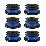 String Trimmer Replacement Spool Line, Compatible with Ryobi One+ AC14RL3A, Olt1832 Rac124, 0.065"/1.6mm Strimmer Line Replacement for Ryobi 18V 24V 40V Strimmer, Cordless Trimmer Line 11ft (6PCS)