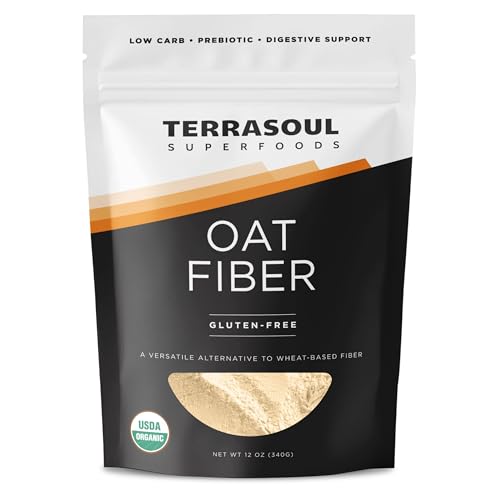 Terrasoul Superfoods Organic Oat Fiber 12oz | Non-GMO Gluten-Free
