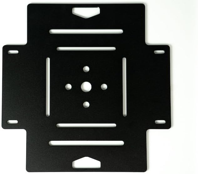 Accessory Mounting Plate | Aluminum | Black Textured Finish | Multi-Purpose Mount for RotoPax, NMO Antennas, Tie-Downs | Bolt-On | Includes Hardware