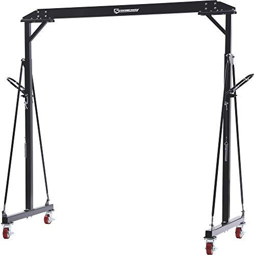 Strongway Adjustable Gantry Crane - 2000-Lb. Capacity
