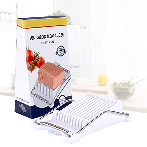 NVTED Luncheon Meat Slicer, Boiled Egg Fruit Soft Cheese Slicer Cutter, Stainless Steel
