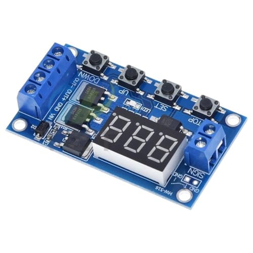 1/3PCS Trigger Cycle Timer Delay Switch 12 24V Circuit Board Dual MOS Tube Control Module