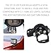 SamWinGear 2PCS Light Bar Mounting Brackets Hood Mount Light Brackets with Hex Wrenches, Adjustable Pillar Stainless Steel Grill Led Work Ditch Light Brackets for Off Road Truck Car Truck SUV(Black)