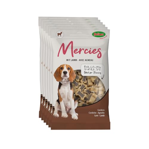 BUBIMEX - Mercies Lamm/Reis – zarte Leckereien für Hunde – Trainingsbelohnungen ohne Zucker – 6 x 100 g