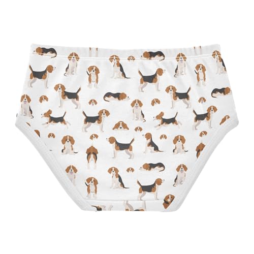 Girls' Underwear Beagle Puppy Cotton Stretch Comfort Toddler Panties2