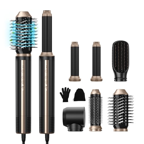 Brosse coiffante chauffante Air Styler 1400W sèche-cheveux volumisant 6 en 1