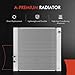 A-Premium Engine Coolant Radiator Assembly Compatible with Land Rover Range Rover 2006-2009, Range Rover Sport 2006-2009, LR3 2006-2009