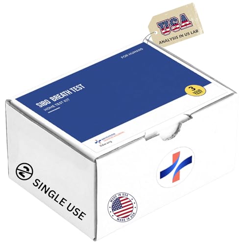 SIBO Breath Test Kit- At-Home Testing for Small Intestinal Bacterial Overgrowth - Hydrogen & Methane Detection - Lab Diagnostics - Results in 24-72 h
