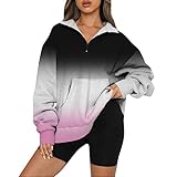 Hoody Sweatshirt Kapuze Sweatshirt Frauen Einfarbig Damenpulli Damenmode Streetwear Sport Oberteile Modische Und Moderne Damen Kapuzenpullover Ladies Raglan High Neck Hoody Pullover Damen Farbblock Kapuzenpullover Gestreift Hoodie Entspannt Sweatshirt mit Kapuze Übergroße Hoodie Sweatshirt, Original Decke Sweatshirt, super weiche gemütliche warme komfortable Riesen-Hoodie, Geeignet Kapuzenpullover für Erwachsene, Männer, Frauen, Jugendliche
