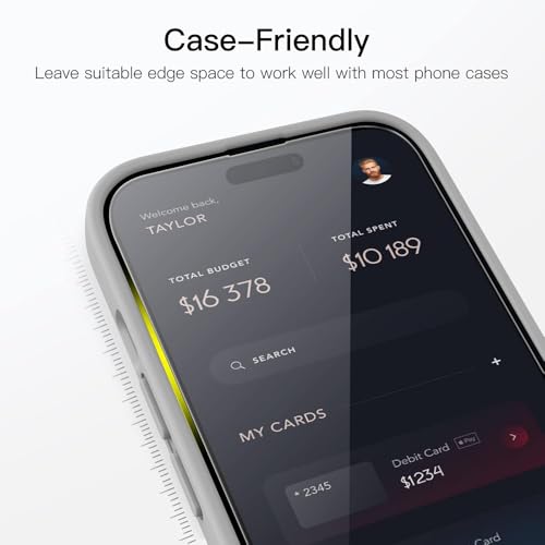 Image of Edge to Edge Tempered Glass for iPhone 17 Pro Max | 9H Hardness | Case Friendly | Bubble-Free | Anti-Scratch | HD Clear Screen Protector