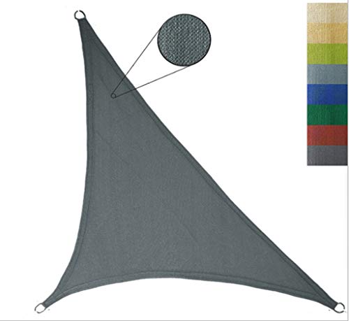 Voile d'ombrage triangulaire pour repas en terrasse et détente dans l'arrière-cour