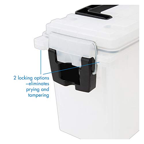 Image of Logix 12535 Translucent Craft Organizer, Art Supply Organizer and Storage, Lockable School Supplies Organization, Moisture Resistant, Made in USA (Pack of 4)