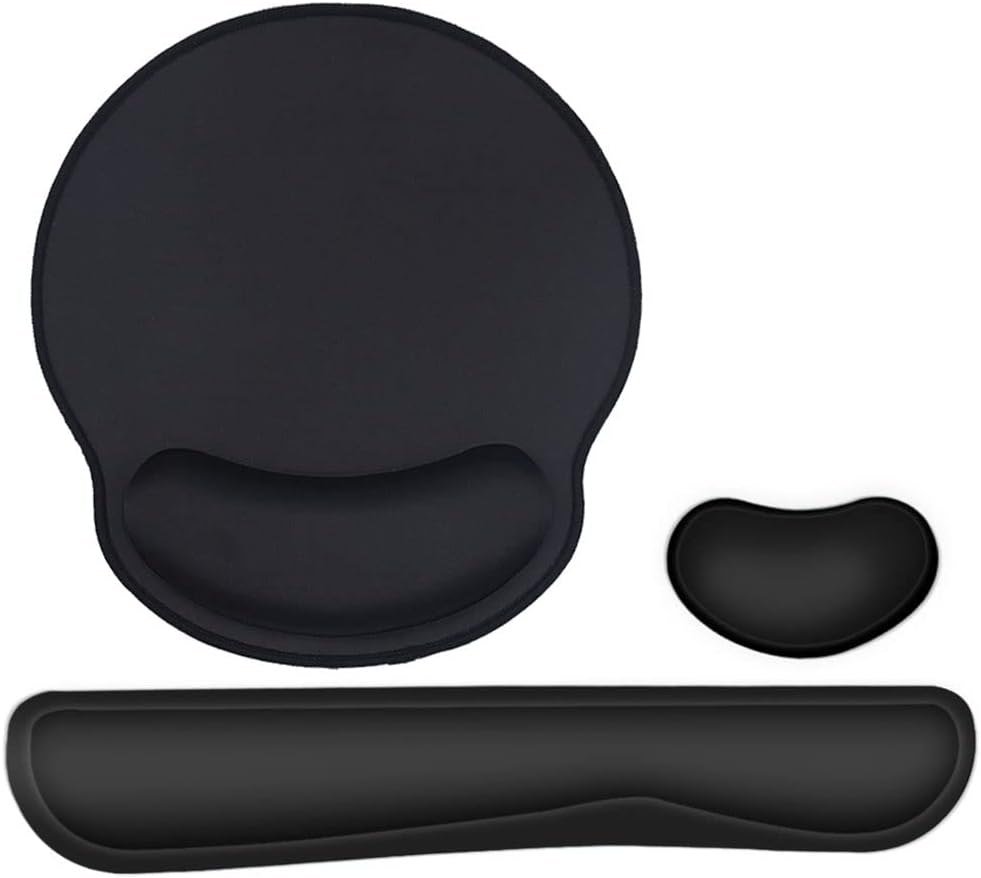 Pad with Writ Rest Soft Memory Foam Anti-Skid Ergonomic Mat Gel Wrist Support Gaming