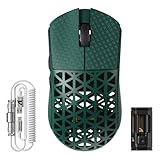 ATTACK SHARK R5Ultra 無影 カーボンファイバー製無線ゲーミングマウス 超軽量39g±3 PAW3950MAX ワイヤレス 2.4g/bluetooth/USB-C Nordic52840マウス コイルケーブル/グリップテープ付き 「技適認証取得済み」(グリーン)