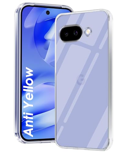 Image of DIZORO Compatible with Google Pixel 9a 5G Back Cover Case Clear,[ Anti Yellow ][Military Grade Protection] Hard PC Back Cover Transparent