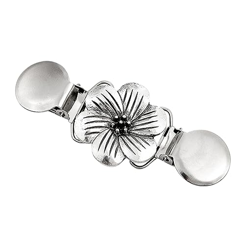 Broche vintage argent et clip allaire pour accessoire mode femme