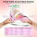 LEVYTEMP Adjustable Ice Skates for Kids Girls Boys - Gradient Pink Rainbow Youth Ice Skating Shoes - Sizes X Small Ages 3-5 - Ice Skates for Outdoor and Rink
