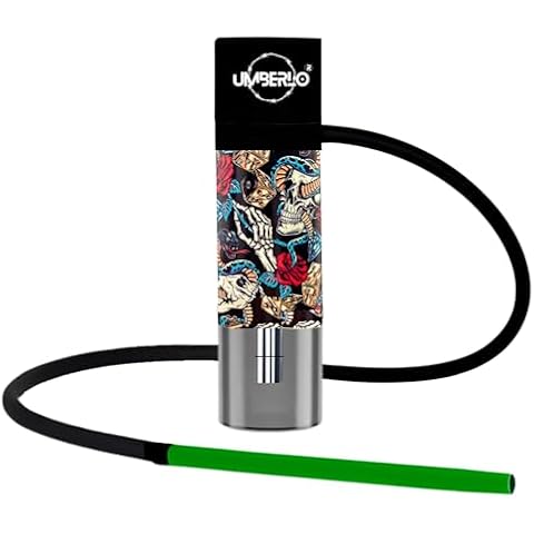 HOOKAH SET, Portable Hookah Set Car Hookah Cup Travel Hookah Set With Everything, Wind Cover Lid, Hookah Hose, Hookah Bowls, Hookah Accessories, Mini Hookah Shisha, Portable Small Hookah Cup To Go. Shisha Hookah Hooka Ooka (colorful tattoo patterns) Cover