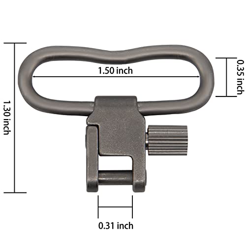 Image of VVAAGG Sling Swivel Mount 1 1.25 1.5 inch Two-Point Sling Attachment Clips