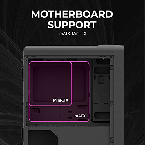 Zalman M3 Plus Rgb Micro Matx Mini Atx Case With (4X) Rgb 120Mm Fans Pre-Installed, Small Tower Pc Case, Tempered Glass, 240Mm Aio Liquid Cooler Radiator Support, Full Front Mesh Panel (Rgb Fans) #TOP4