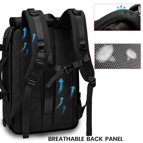 Image of REDHORNS Multifunctional 3-In-1 Anti-Theft Handbag /Multi-Purpose Cross body Bag, 16-Inch Business Laptop with USB port, Unisex 30L Water-Resistant Bag, fits for Camping, Outdoor, Travel