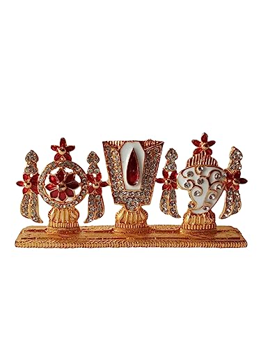 Estatua BEXCO Shankh Chakra Tilak Tirupati Balaji 4"x2"x0.5"