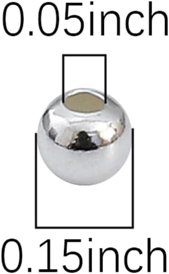 925 Sterling Silver Round Beads 4mm 20pcs for Jewelry Making Findings - Image 4