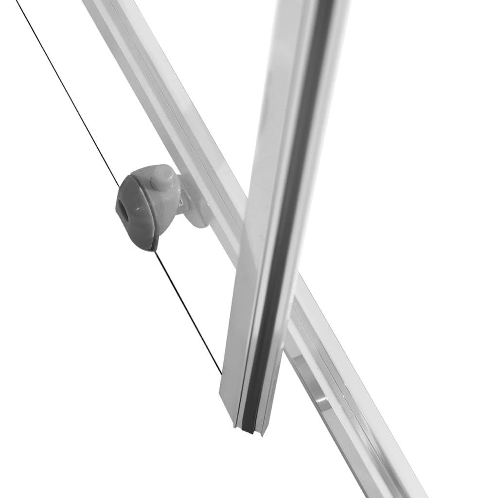 Kabina prysznicowa 180 cm szkło przezroczyste profil aluminiowy | Łatwy montaż, materiały montażowe w zestawie, eleganckie wzornictwo