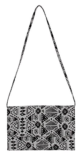 GT collection Womens Fashion Anabelle Jane Tribal Triangle Shoulder Clutch Bag