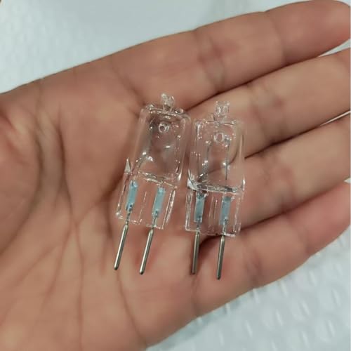 BLOMDE Bombillas halógenas Gy6.35 de 12V 100W,regulables,blanco cálido,alto índice de reproducción cromática(CRI),2 pines, G6.35, para iluminación de rieles y expositores,12V 100W,10 unidades