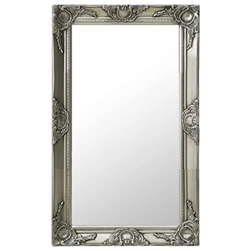 Miroir baroque argenté 50x80 cm pour sublimer votre chambre - 2