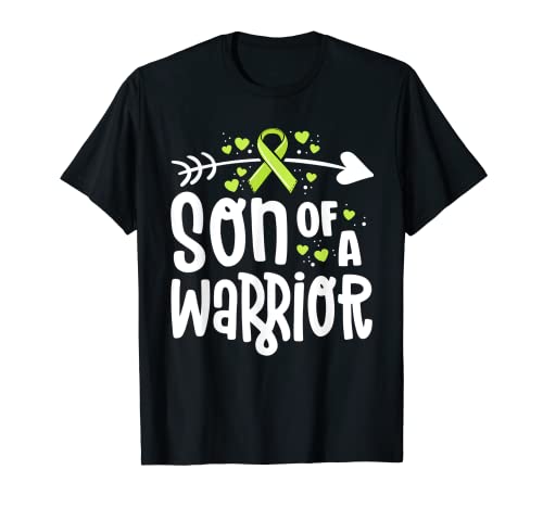 Son of a Warrior Famille de sensibilisation au cancer Lymphome Vert citron T-Shirt