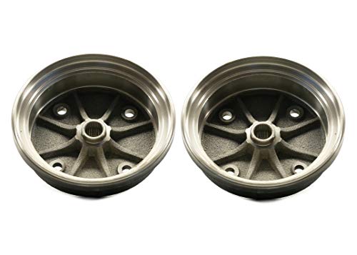 Atvpc Front Brake Drums For Kawasaki Mule 3000, 3010, 3020, 4000 & 4010 #TOP28