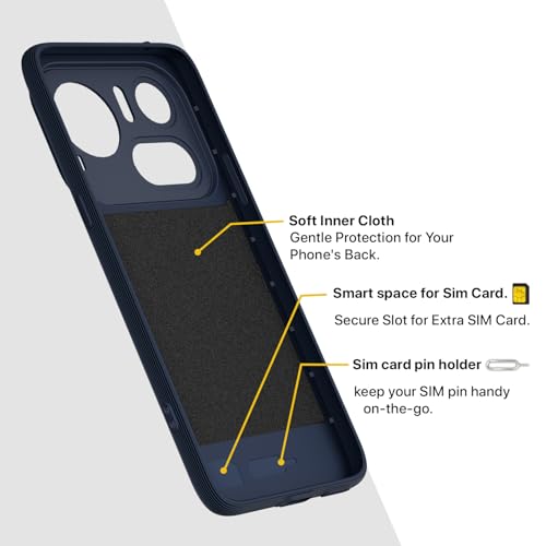 Image of Outlouders Back Cover for Nothing Phone 4a Pro 5G | Full Camera Protection | TPU Soft Flexible Shockproof Bumper Case (Blue)